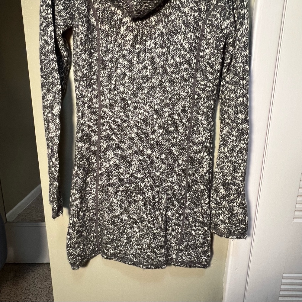 Soybu Laurie Full Zip Sweater Coat Sherpa Hooded Gray S - Picture 7 of 9